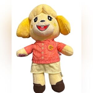 Build-A-Bear Plush Animal Crossing Isabelle With Sound Music & Backpack NWT